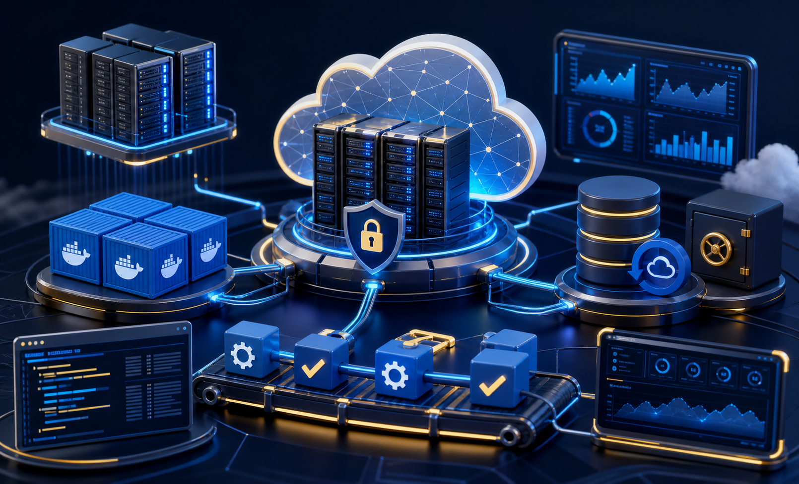Cloud Deployment and DevOps visual